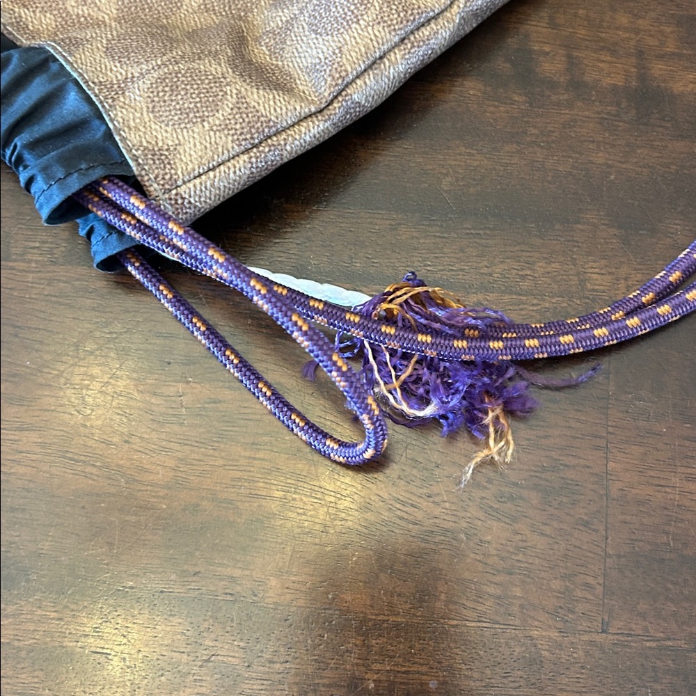 Coach Drawstring Bag. Please Read. - image 5